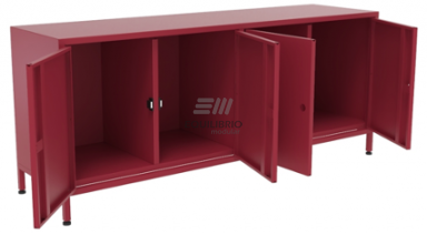 CREDENZA METÁLICA CON 4 PUERTAS :: Muebles de Oficina: Equilibrio Modular